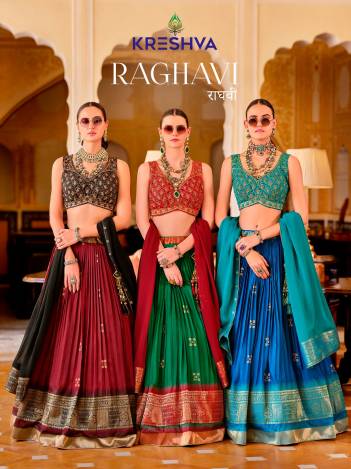 KRESHVA RAGHAVI DESIGNER SILK LEHENGA CHOLI WHOLESALER IN INDIA